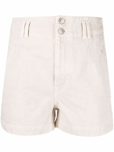 Shop Isabel Marant Étoile Tihiana Shorts In White