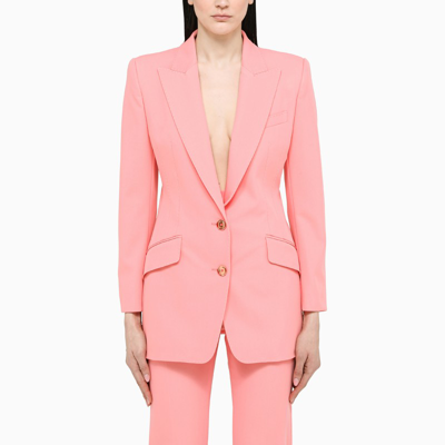 Shop Dolce & Gabbana Pink Single-breasted Blazer