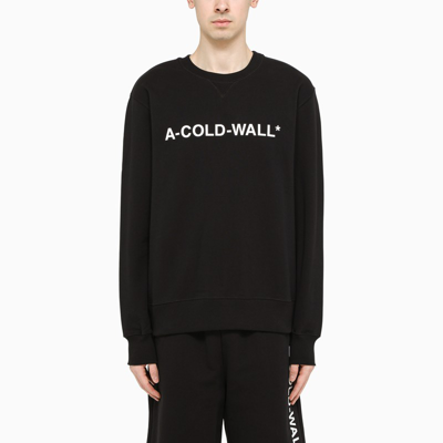 Shop A-cold-wall* Logo Lettering-print Sweater Black