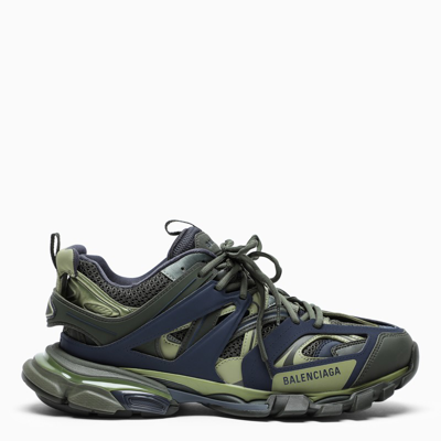 Shop Balenciaga Blue/green Track Sneakers In Multicolor