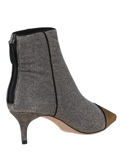 Shop Alexandre Birman Kittie Glitter Ankle Boots In Stellar/black