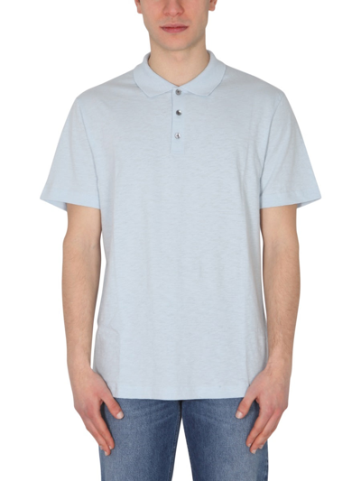 Shop Theory Classic Polo Shirt In Blue