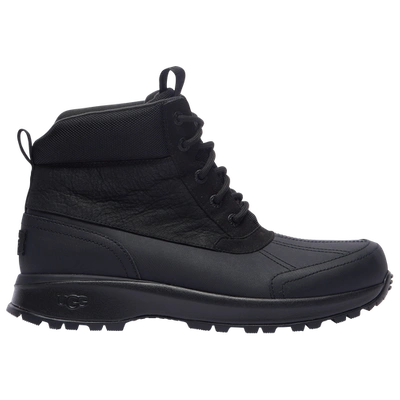 Shop Ugg Mens  Emmett Duck Boots In Black/black