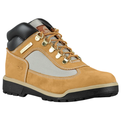 Shop Timberland Boys  Field Boots Mid In Wheat/brown