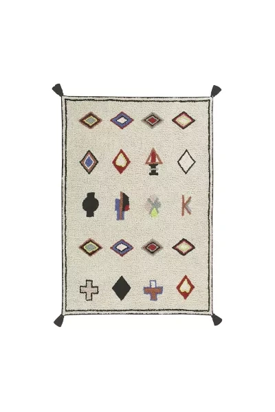 Shop Lorena Canals Naador Rug In Black Multi