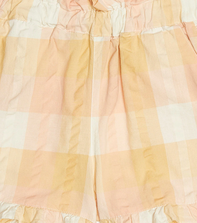 The New Society Olimpia Checked Cotton Shorts In Big Vichy