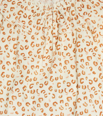 The New Society Olivia Leopard-print Cotton Blouse In Leo Print