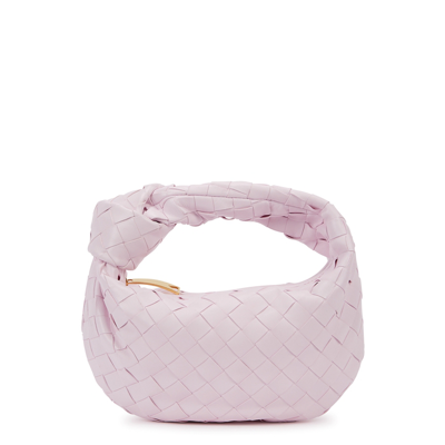 Bottega Veneta Jodie Intrecciato Mini Pink Leather Top Handle Bag In Light  Pink | ModeSens