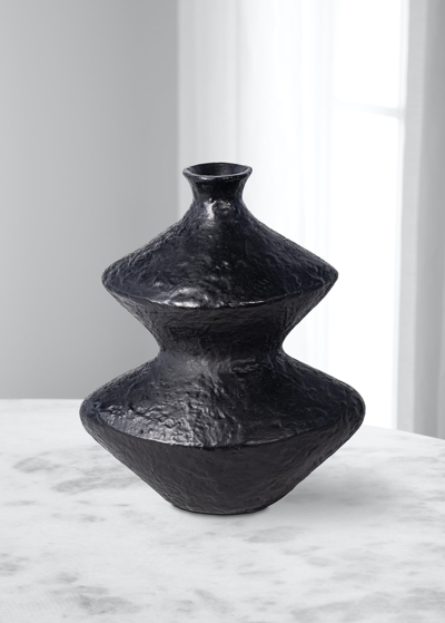 Shop Regina Andrew Poe Metal Vase, Black
