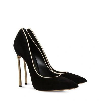 Casadei Blade In Black And Gold | ModeSens