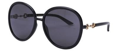Shop Gucci Gg0889s 001 Oversized Round Sunglasses In Grey