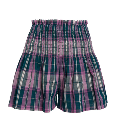 Shop Isabel Marant Étoile Shirred Bayowel Shorts In Brown