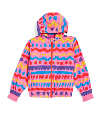 Shop Stella Mccartney Kids Spot And Stripe Print Jacket In Multi