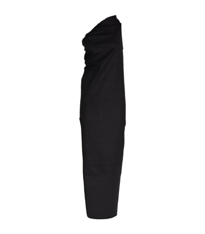 Shop Rick Owens Athena Sequin One-shoulder Dress In Black