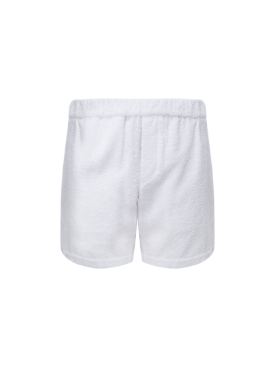 Shop Prada Shorts In Bianco