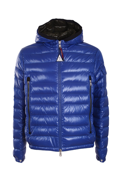Shop Moncler Galion Short Down Jacket In Azzurro