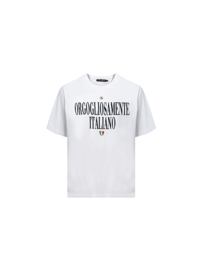 Shop Dolce & Gabbana T-shirt In Orgogliosamente It