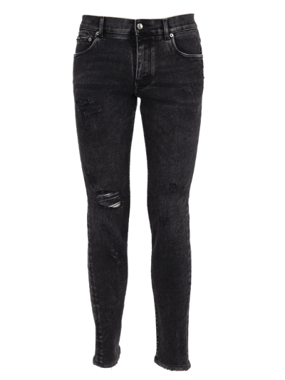 Shop Dolce & Gabbana Classic Skinny Fit Jeans In Grey