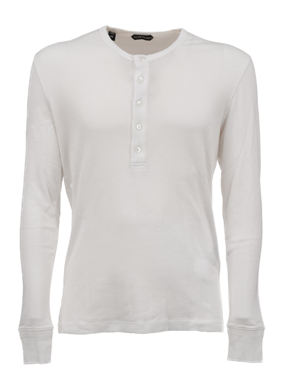Tom Ford Long-sleeved T-shirt In White