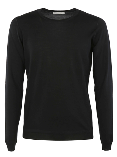 Goes Botanical Crew-neck Knit Jumper In Black