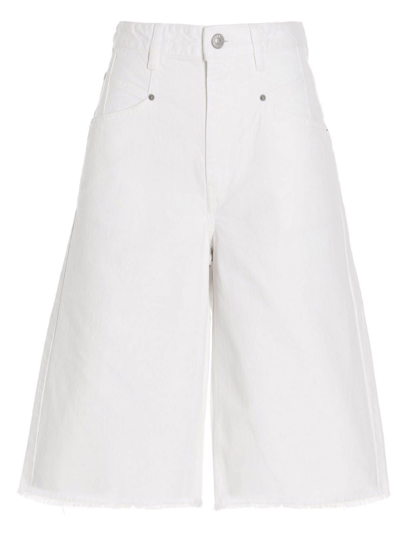 Shop Isabel Marant Natalina Bermuda In White