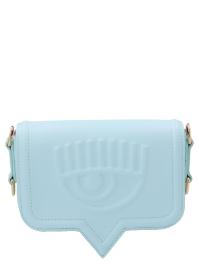 Shop Chiara Ferragni Eyelike Small Bag In Azzurro