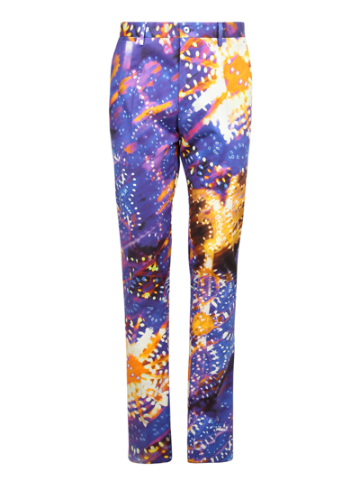 Shop Dolce & Gabbana Luminarie Print Trousers In Multi