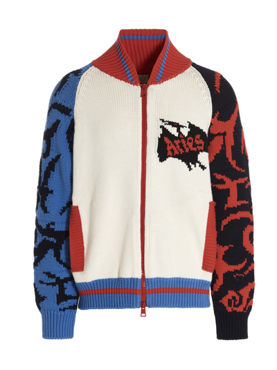 Shop Aries Pterodactyl Jacket In Multicolor