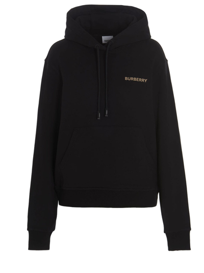 Shop Burberry Lauren Sweatshirt In Black