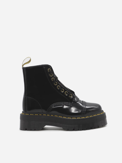 Shop Dr. Martens' Vegan Sinclair Platform Ankle Boots In Black