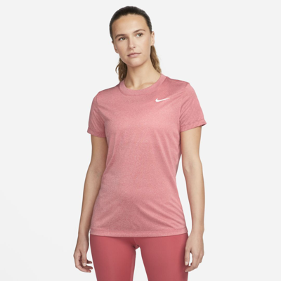 Shop Nike Dri-fit Legend Women's Training T-shirt In Gypsy Rose,pure,white