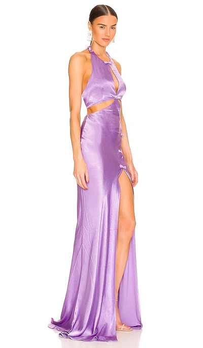 Shop Sau Lee Salome Gown In Purple