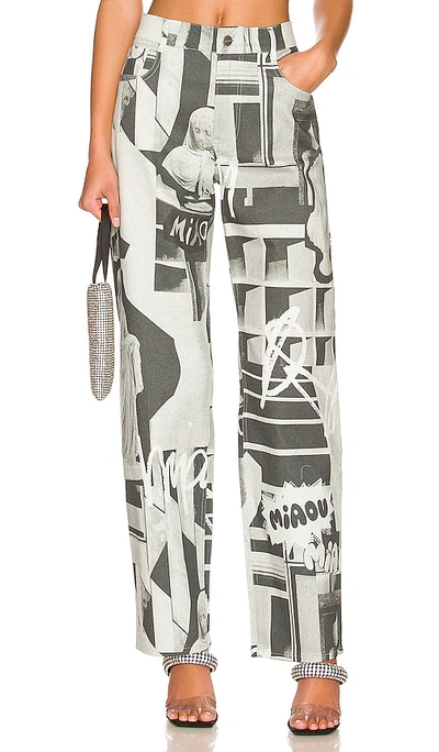 Shop Miaou Fargo Pants In Grey