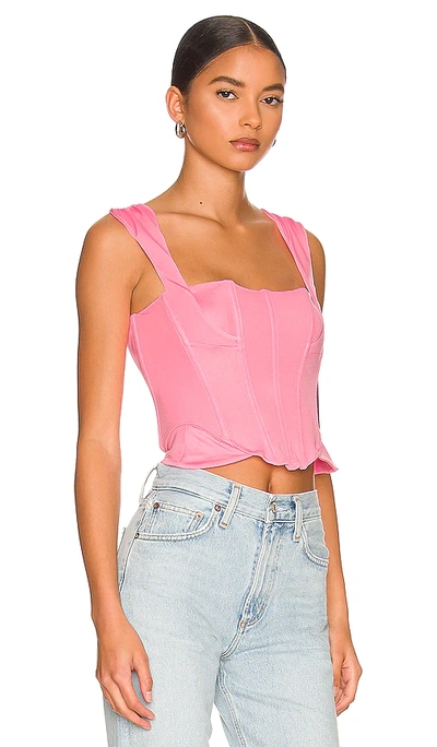 Shop Hah Knock Out Corset Top In Pink