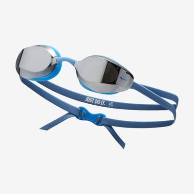 Shop Nike Unisex Vapor Mirrored Swim Goggles In Blue
