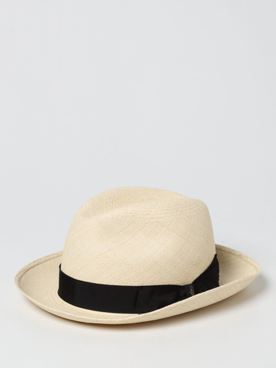 Shop Borsalino Panama Fine  Hat In Black