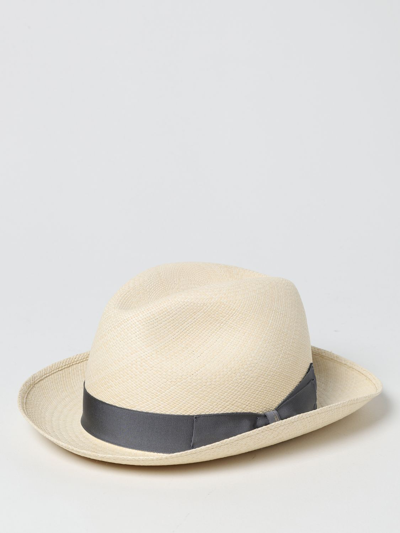 Shop Borsalino Panama Fine  Hat In Beige