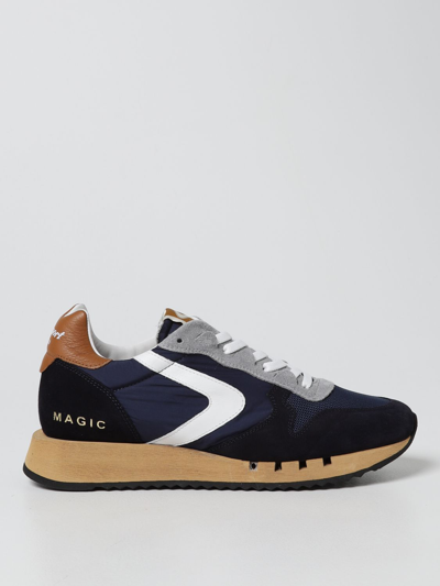 Shop Valsport Magic Run  Trainers In Suede And Nylon In Blue