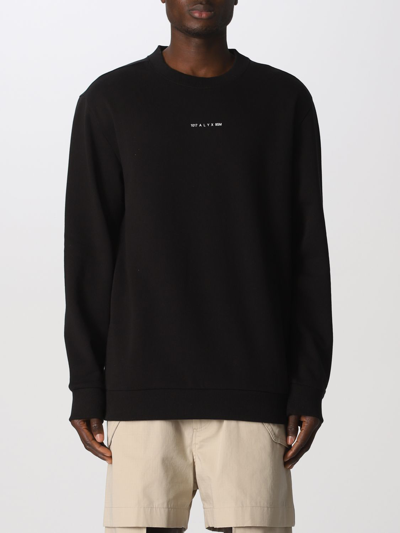 Shop Alyx Cotton Sweatshirt With Logo In Black