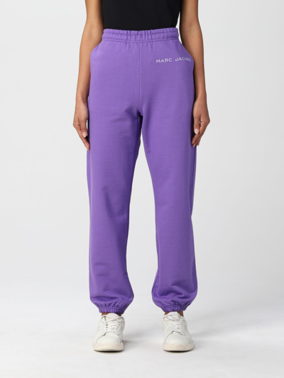 Shop Marc Jacobs Cotton Jogging Trousers In Violet