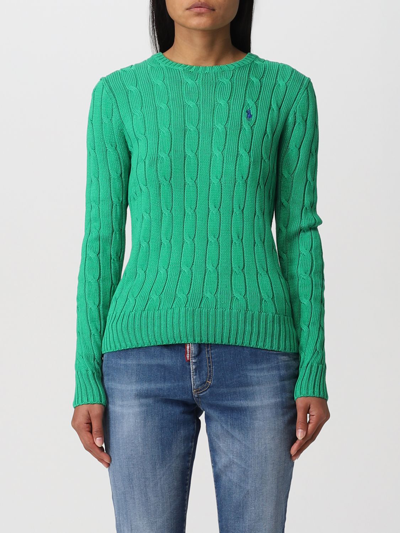 Shop Polo Ralph Lauren Cable Sweater In Grün