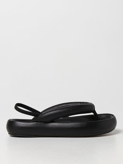 Shop Isabel Marant Orene  Leather Sandal In Black