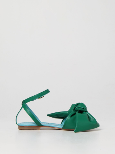 Shop Mi Mi Sol Sandal In Smooth Nappa Leather In Green