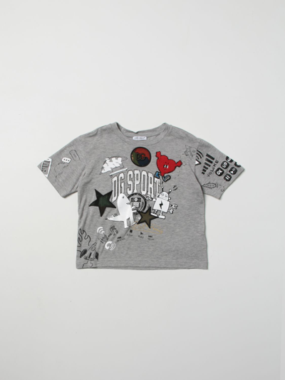 Shop Dolce & Gabbana Graphic Prints T-shirt In Grey