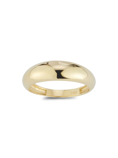 Shop Saks Fifth Avenue Women's 14k Yellow Gold Dome Ring
