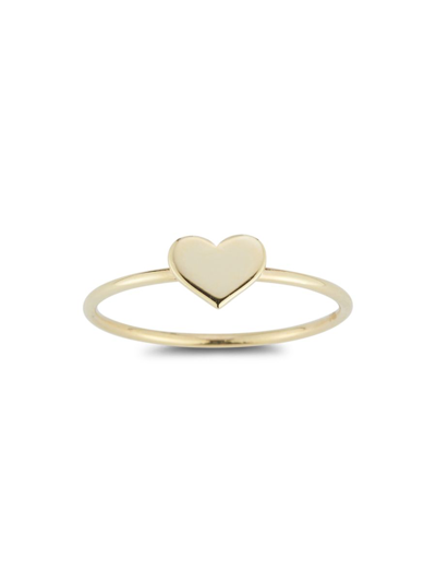 Shop Saks Fifth Avenue Women's 14k Yellow Gold Heart Ring