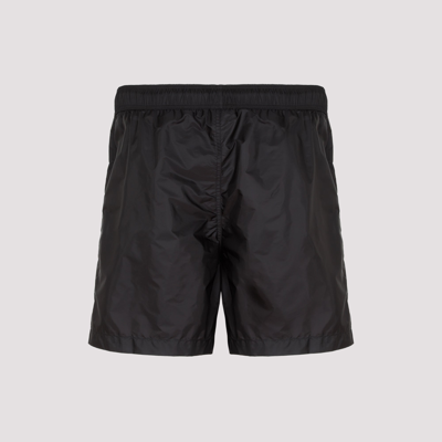 Shop Moncler Swim Shorts Swimwear In Black