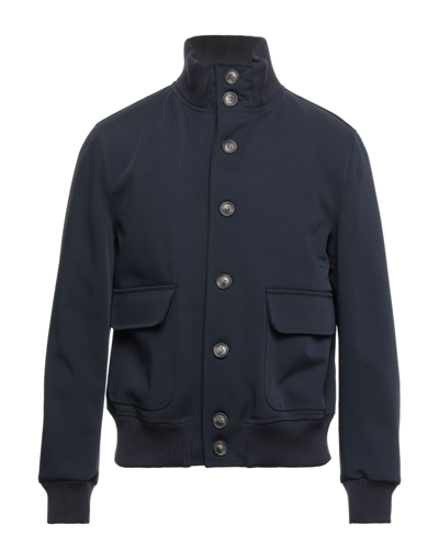 Shop Betwoin Man Jacket Midnight Blue Size 42 Polyester, Elastane