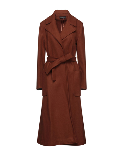 Angela Mele Milano Coats In Brown | ModeSens