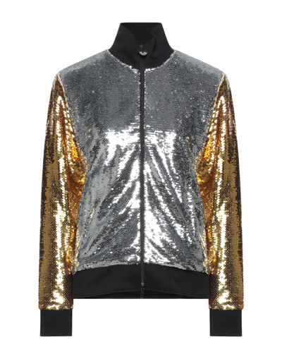 Shop Chiara Ferragni Woman Jacket Gold Size Xs Polyester, Polyethylene
